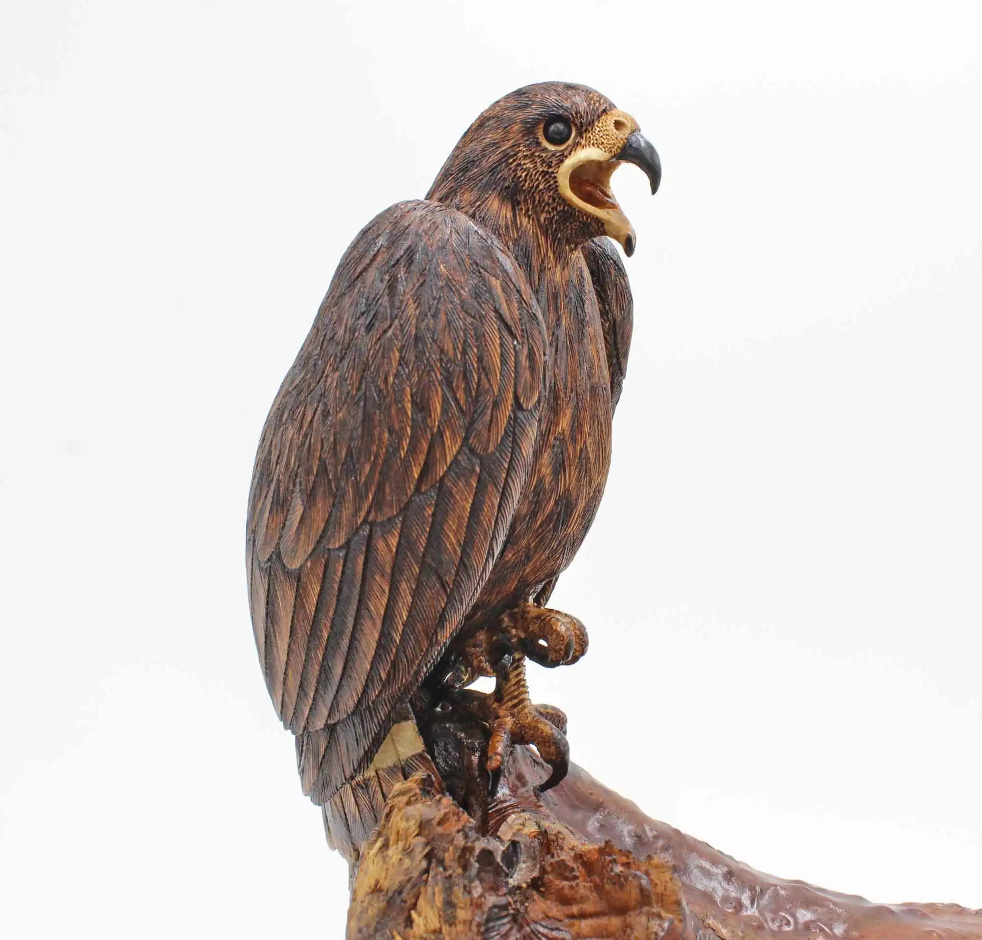 Two Eagles woodcarving